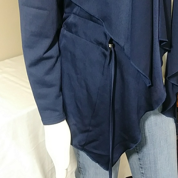 Unique Navy Pebble & Stone Cardigan/Jacket - Picture 2 of 8